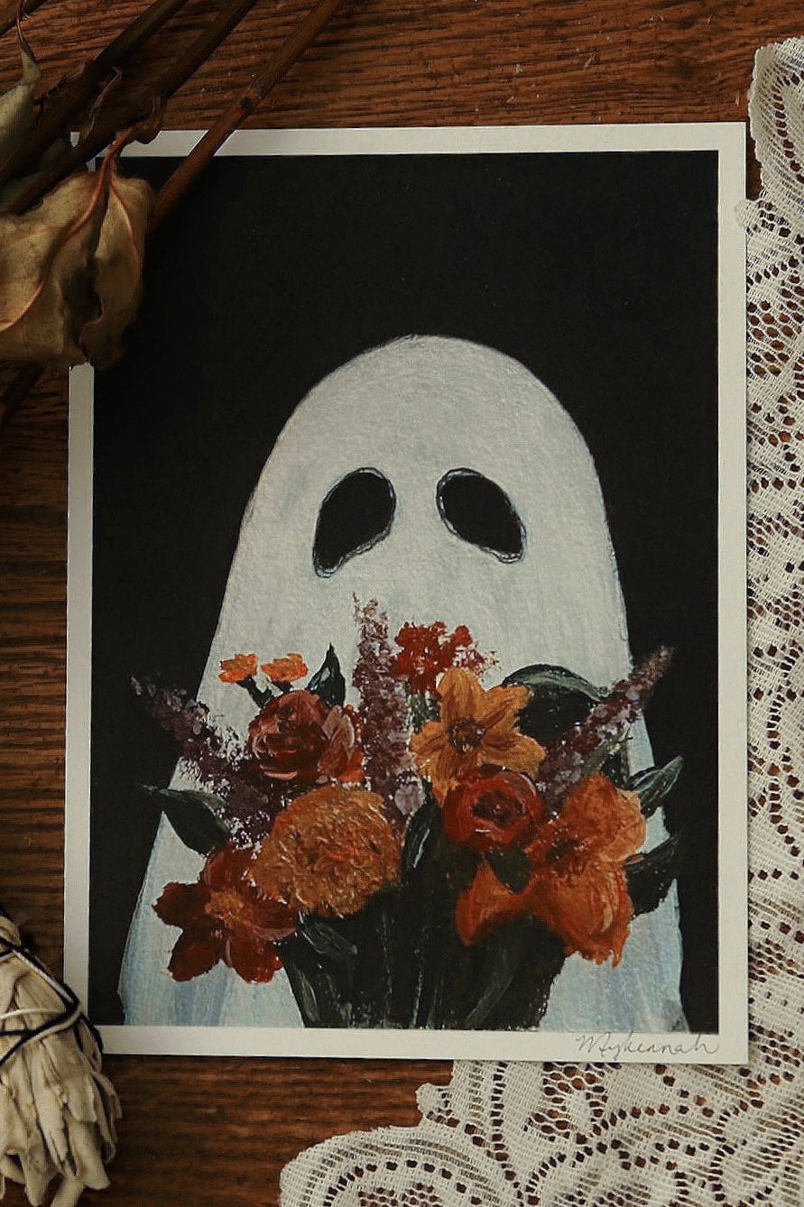 Floral Bouquet Ghost Fine Art Print