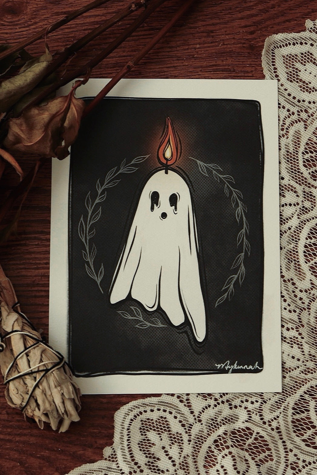 Candle Ghost Fine Art Print