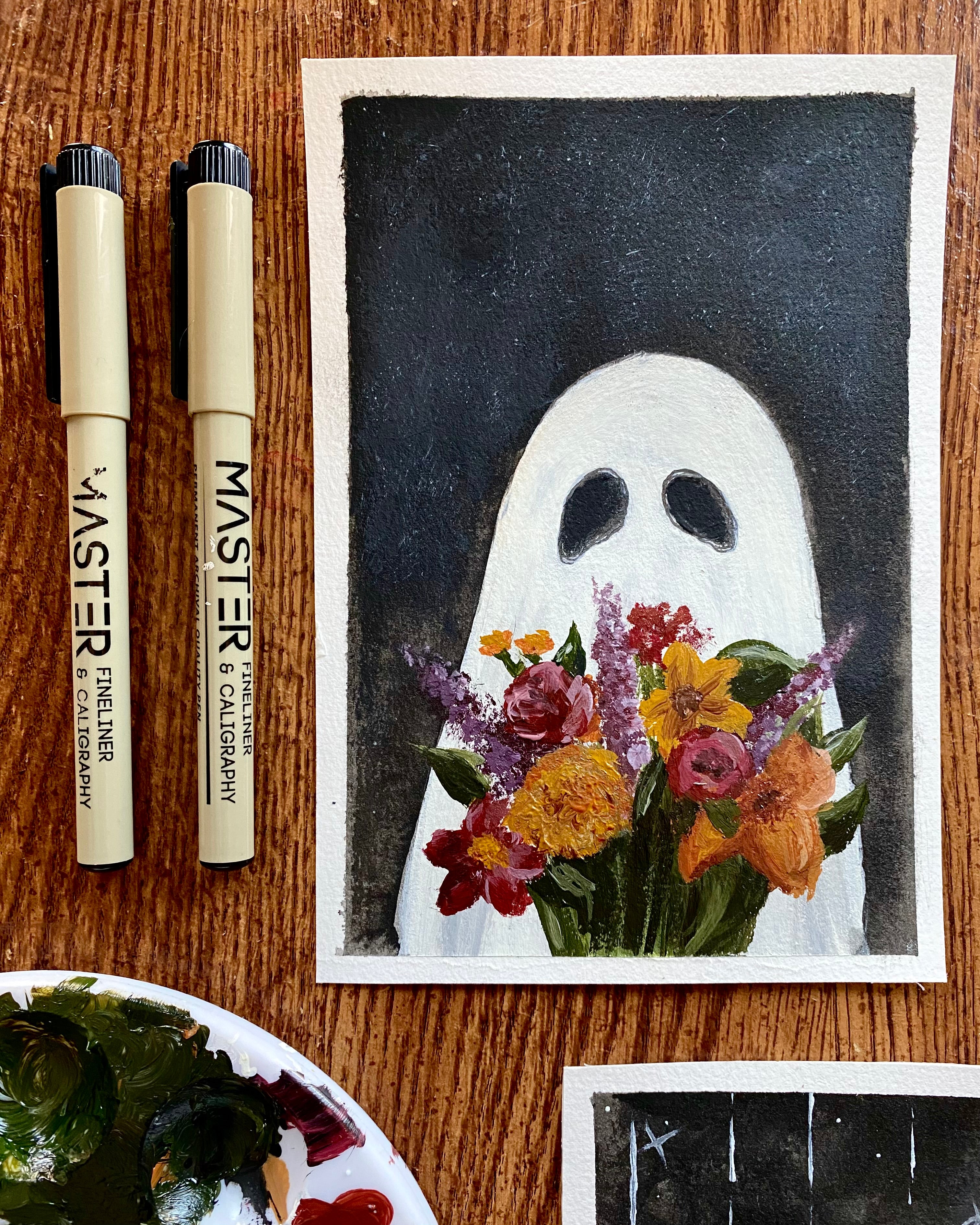 Floral Bouquet Ghost Fine Art Print