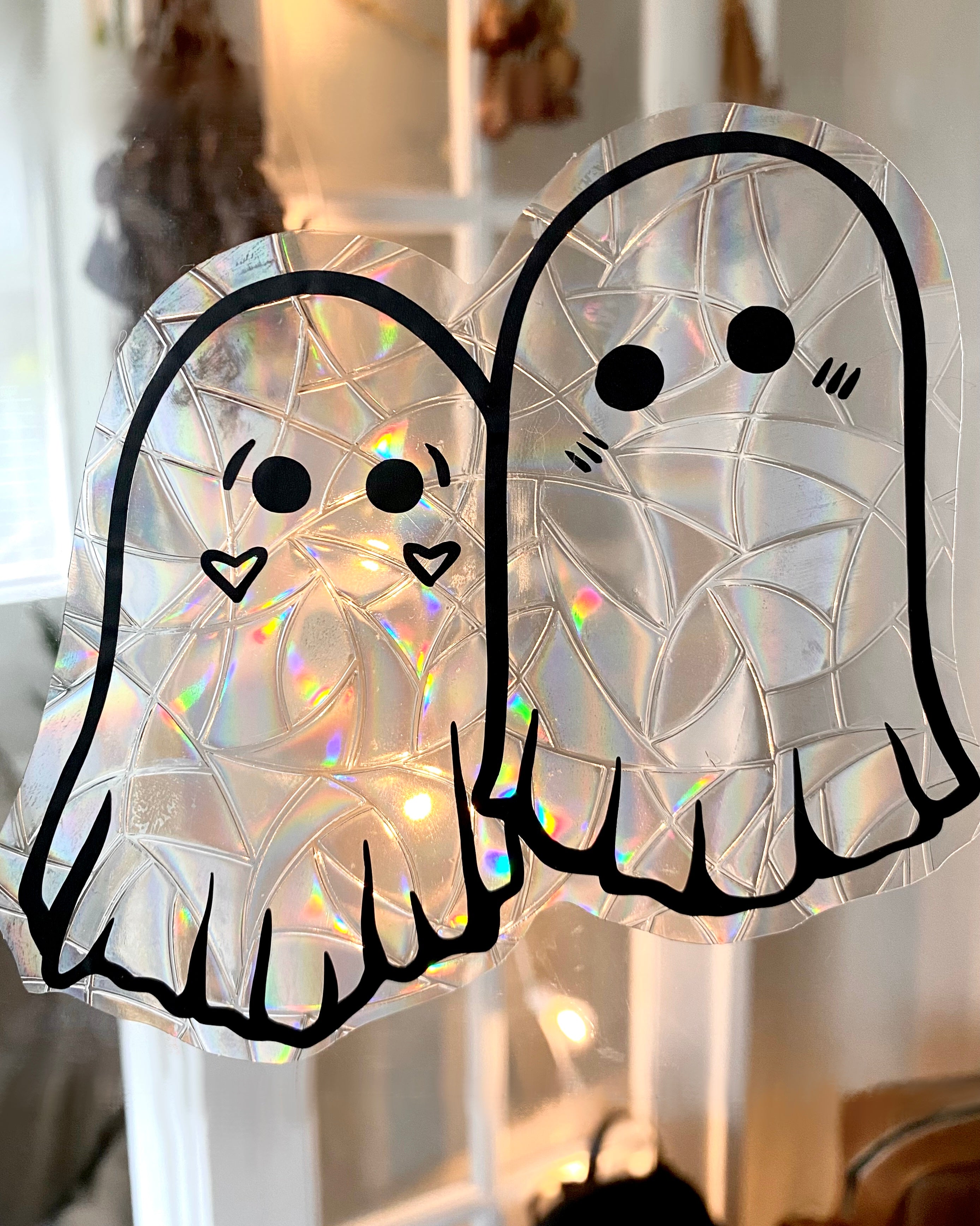 Ghost Suncatcher Reusable Window Cling